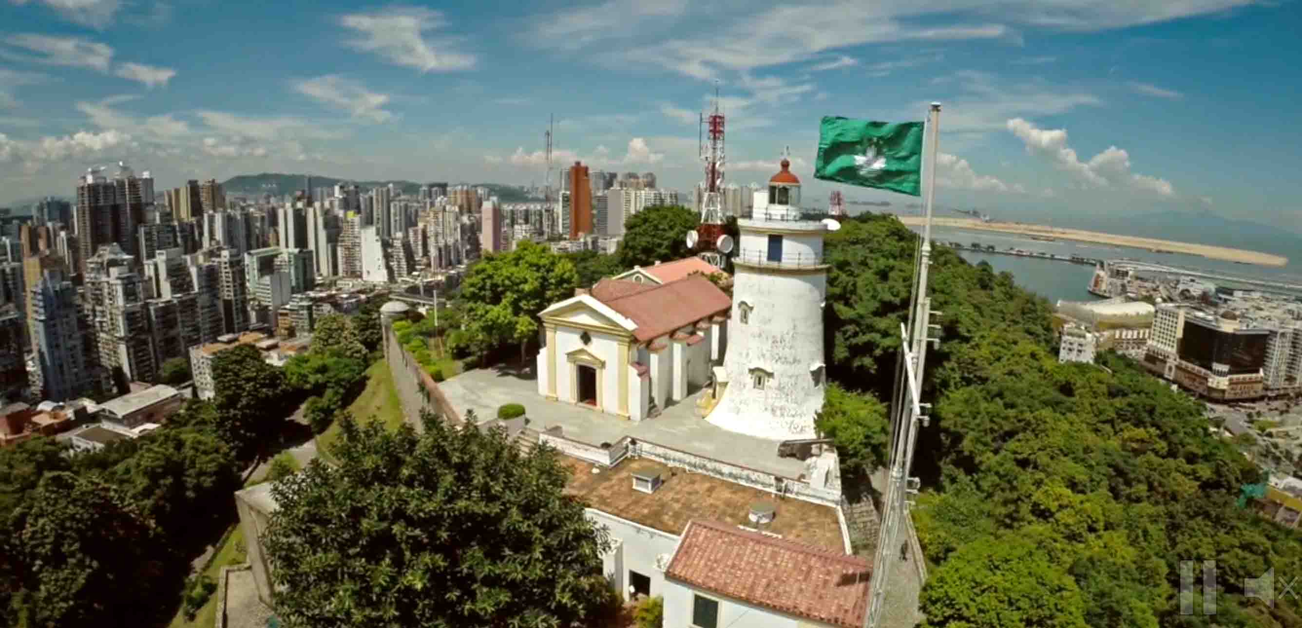 Lighthouse aerial view